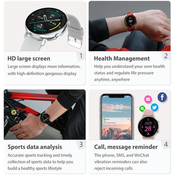 2020 za Pametno Gledati Moške Bluetooth Klic IP68 Vodotesen Srčni utrip Fitnes Watch EKG+PPG Smartwatch Ženske Povezavo Za IOS Android