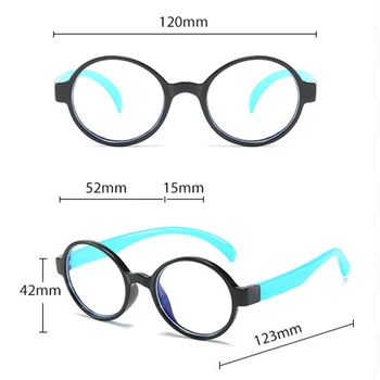 2021 Nov Modni Otroke Anti Modra Svetloba Očala za Fante in Dekleta Ravno Očala Silikonska zaščitna Očala, Mehko Okvirji Okvir