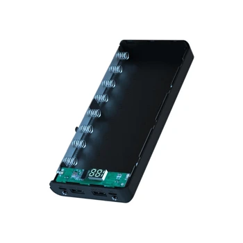 2021 Novi A8 LCD-Zaslon 8x18650 Baterije Primeru Power Shell Banke Polnilnik Polje Brez Baterije