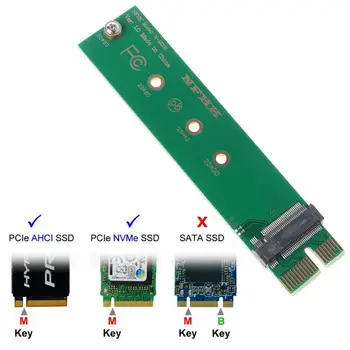 2021 Novo kartico PCI-E 3.0 1x M-tipko M. 2 NVME AHCI SSD vmesniško Kartico za XP941 SM951 PM951