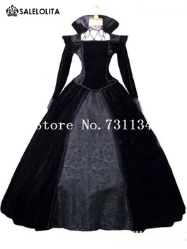2021 Potrditev Prodaje Črni Žamet ter Saten Viktorijanski Queen Kostum