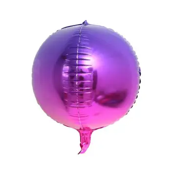 20PCS 22-palčni 4D Aluminijasto Folijo Balone z Gradient Disco Baloni za Ples, Rojstni dan, Poroko Baby Tuš Stranka Dekoracijo