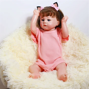 22 Palčni Rodi Otroka Vinil Prerojeni Baby Doll Deli DIY Realistična Lutka Božič Darilo Igrače za Dekleta