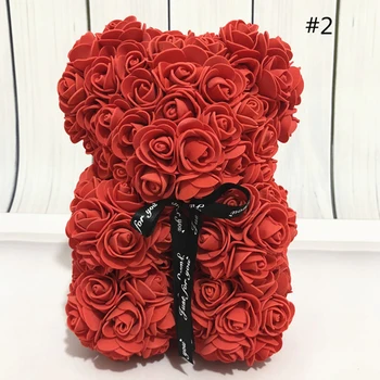 25 cm Ustvarjalne Pene Umetno Rose Cvet medvedek Umetna Stranka Dekoracijo Valentines Darilo Ornament Dobave