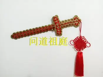 28 cm Kitajske pet - cesar medenina Srečen dvakrat zapored medenina meč