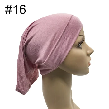 28pcs/set Muslimanskih cev Headscarf Ženske Hidžab Stretch Elastična Undesrcarf Nastavljiv Islamske notranje Kape Kosti Bonnet Kritje Vratu
