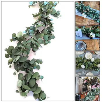 2M Simulirani Eucalyptus Umetno InsRattan Umetna Rastlina, dnevna soba Ornament Foto Rekviziti Praznično Romantično Moda Ustvarjalne
