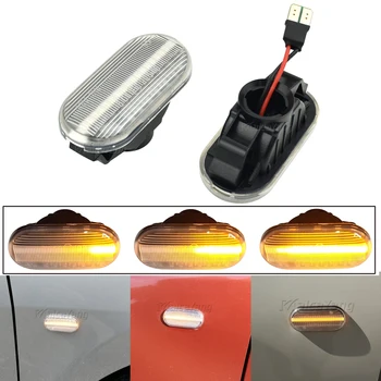 2pcs Dynamic LED Vključite Opozorilne Luči Blinker Strani Marker Luč Za Nissan Qashqai Navara Micra 350Z Opomba Pathfinder Terrano Latio