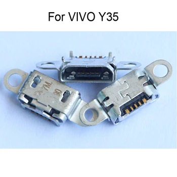 2PCS Zamenjava Za VIVO Y35 y35 priključek za Polnilnik Priključek za Popravila Rezervnih Delov Za VIVO Y 35 USB Dock Polnjenje Vrata Za VIVO Y35