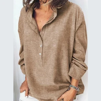 2Women Bluze Osnovne Prodajne Gumb Trdna 2020 Dolg Rokav Shirt Ženski Šifon Žensk Slim Plus Velikost Oblačila Vrhovi
