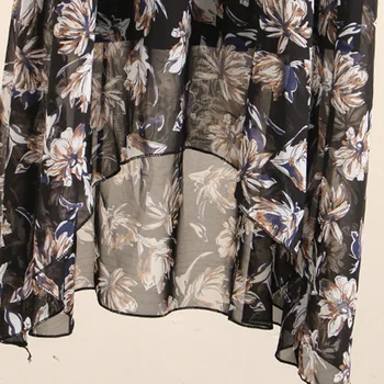 2XL-5XL Plus velikost Poletje Ženske obleke 2019 Priložnostne Šifon Cvjetnim Tiskanja Boho Obleka Ženske Izgubijo Velike Velikosti Ponaredek 2 Kosa Obleko