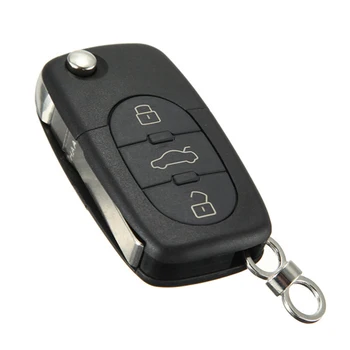 3 Gumbi, Plastike S Key Ring Fob Auto Avto Praktično Black Vstop Brez Ključa Zamenjava Prenosen Daljinski Upravljalnik Lupini
