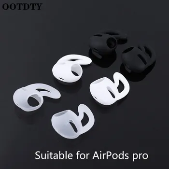 3 Para Ušesa Kljuke za Letalski Stroki Pro Anti-Slip Čepkov Zajema Nasveti slušalke silikonski ušesni pokrovčki Pribor za Apple Air Stroki Pro