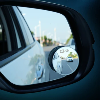 304 nerjaveče jeklo ogledalo Avto Rearview Mirror 360° Obračanje Blind Spot Ogledalo Parkiranje Pribor za Audi Q3 V5 V7 A3 A4
