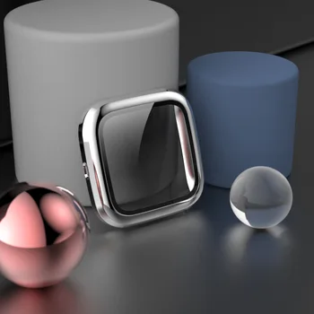360 Polno kritje za Fitbit Obratno 2 watch PC mat Plastični odbijač trdega okvirja s steklom film za Fit Bit Obratno 2 screen protector