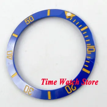 38 mm visoke kakovosti modra keramične plošče rumene oznake za moške ure B24