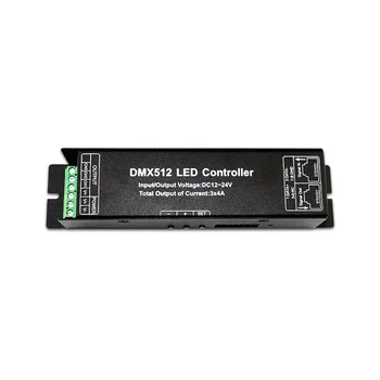 3CH 4CH RGB RGBW DMX 512 Dekoder led krmilnik,DC12-24V RGB RGBW LED DMX512 dekoder 3/4 Channel (kanal) * 4A za LED Trak Svetlobe