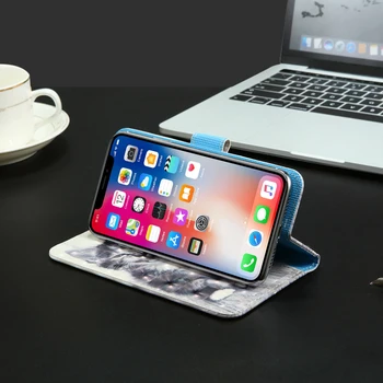 3D flip denarnica Usnjena torbica Za Vivo Z5i Y9s Y5s U3 S1 U20 V17 S5 Y11 Y19 Pro ne Kitajska iQOO Neo 855 Dirke Edition Primeru Telefon