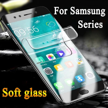 3D Mehko Poln Kritje Zaščitno folijo Za Samsung Galaxy A3 A5 A7 2016 2017 J3 J5 J7 Screen Protector Hydrogel Film Ni Stekla