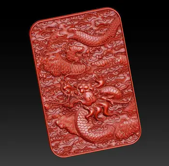 3D model za cnc 3D vklesan slika kiparstvo stroj v STL format Kitajske kulture,Zmaj