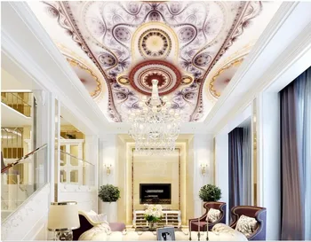 3d prostoru stropne freske ozadje po meri foto Evropski pisane dekorativni vzorec condole vrh slikarstvo 3d stenske freske ozadje