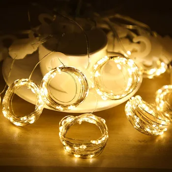 3M LED Novo Leto Luči, Božični Okraski Hiša Garland Zavese Lučka Festoon Pravljice Niz Praznik Luči Za Sobi Doma