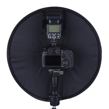 45 cm Zložljive Obroč Speedlite Bliskavica Difuzor Makro Ustrelil Krog Softbox za Canon, Nikon, Sony Pentax Godox Speedlight