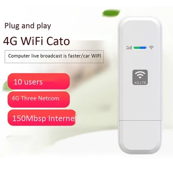 4G LTE Usmerjevalnik in USB-Modem z Omrežno z WiFi Hotspot 150Mbps 3G/4G 10 Podporo Uporabnikom za iPad iPhone12 Prenosni računalnik, Tablični računalnik