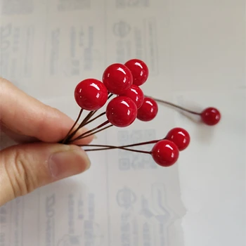 5.5 cm Berry Umetne Rože DIY Božič Garland Venec Pribor Ponaredek Rastlin, Poročno Cvetje Doma Stranka Decoratio
