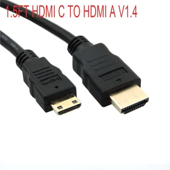 5 M Mini HDMI je združljiv C moški HDMI je združljiv moški v1.4 HD VIDEO kabel ZA Sony HDR-CX100 E HDR-CX12/b HDR-CX11/b/l