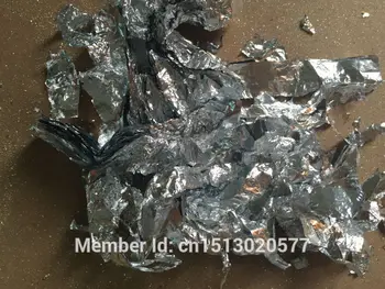 50 G Zdrobljen Imitacija srebra luskast listov čistega Aluminija Luskast listov, brezplačna dostava
