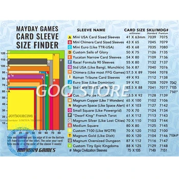 50 Rokavi MAYDAY družabne Igre, Karte, MDG 7080 za 45*68mm Premium debelejši Zaščitni Rokav jasno kartico rokavi