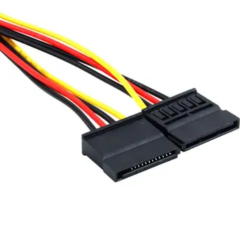 500pcs 4pin, da 15pin Serial ATA SATA napajalni kabel IDE Molex 2 dvojne Vroče po vsem Svetu Spodbujanje