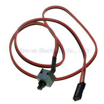 50pcs/veliko ATX ohišje stikala kabel znova kabel(rdeča in modra barva pošlji naključno)