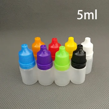 5ml Prazno Plastično Spusti ponovno napolniti Steklenico Zdravila Očesna Tekočina, Kozmetični Eterično Olje Steklenice Brezplačna Dostava