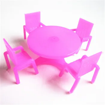 5Pcs/set Pohištva Nastavite Stol Tabela Desk za Lutke Hiša Miniaturne Igrače