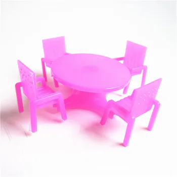 5Pcs/set Pohištva Nastavite Stol Tabela Desk za Lutke Hiša Miniaturne Igrače