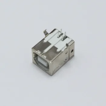 5pcs USB Tip B Female Vtič v Vtičnico Tiskalnik D Oblika Vmesnik Priključek za 90 Stopinj Ukrivljen Pin Vtičnico