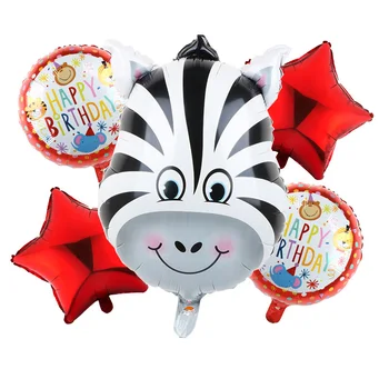5pcs/veliko Jungle Živali stranka balon baby tuš rojstni dekoracijo balon otroci rojstni dan darila otroke za rojstni dan baloni