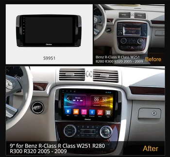 6 G+128G Ownice Android 10 DSP SPDIF Avto DVD Večpredstavnostna GPS Radio za Mercedes Benz R-Razred R Razred W251 R280 R300 R320 2005-2009