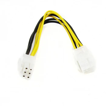 6-Pin Mini PCI-E Moški PCI-E Izraziti Ženski Moči Razširitev aux kabel projektorja Adapter Kabel vroče