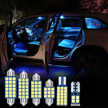 6pcs Napak Auto LED Žarnice Kit Bel Avto Notranje Svetlobe Dome Branje Prtljažnik, Svetilke, Luči Za Mazda 8 2011 2012 2013
