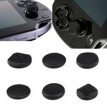 6pcs Silikonski Analogni Regulator Palec Palico Thumbstick Kapa Zaščitni Pokrov Primeru za Sony PlayStation Psvita PS Vita 1000/2000