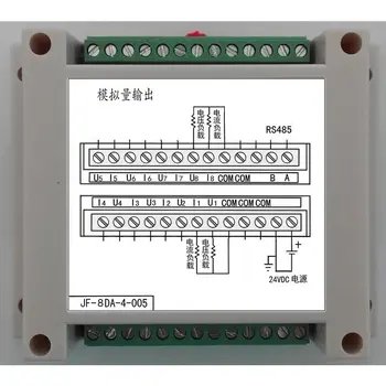 8-kanalni analogni izhodni modul 8DA trenutno 4-20mA izhod izolacije 485 vmesnik MODBUS industrijskih nadzornih