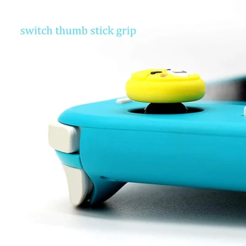 8Pcs Silikonski Palčko Palcem Kape za Nintendo Stikalo / Lite Živali, ki Prečkajo Veselje-Con Palico Oprijem Analogni Kritje Primera