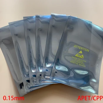 9*13cm 9x13cm 10*15 cm 10x15cm Disk AL Folijo APET CPP Open Top Prosojno Pozornost Natisnjeni ESD Anti Statične Torbico Vrečko za Shranjevanje