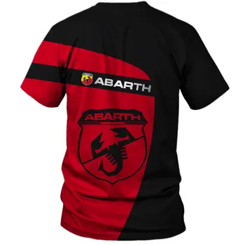 ABARTH-2020 novo Poletje Moda 3D Tiskanje Kratkimi Rokavi Moški T-Shirt Poletje Priložnostne Krog Vratu T-shirt Zabavno vrhovi t shirt za moške