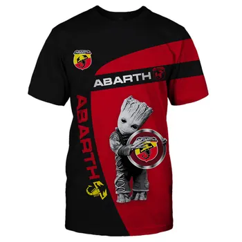 ABARTH-2020 novo Poletje Moda 3D Tiskanje Kratkimi Rokavi Moški T-Shirt Poletje Priložnostne Krog Vratu T-shirt Zabavno vrhovi t shirt za moške
