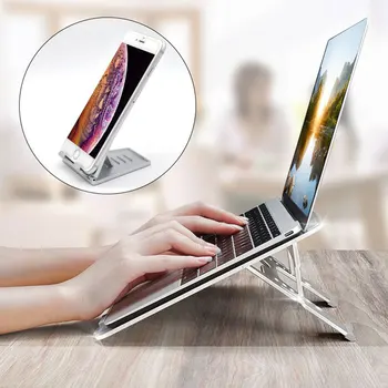 Aluminij Multi-uporabo Laptop Stand Držalo Nastavljivo Prezračevane Prenosni Ergonomic Desktop Imetnik Biti Doma, pisarne