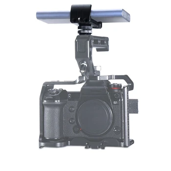 Aluminij Zlitine Nastavljiva Kamera Moči Banke Objemka Za Sony A73 DSLR Fotoaparat Kletko Podaljša 1/4 Vijak Telefon Posnetek Nosilec Nosilec